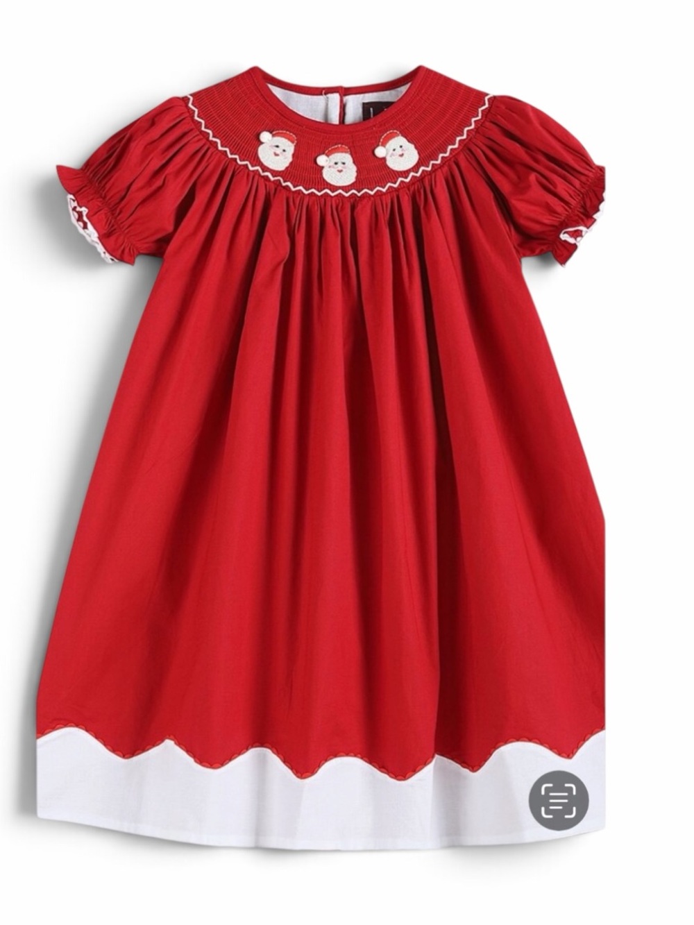 Lil Cactus Smocked Red Christmas Santa Dress NWT SZ 5